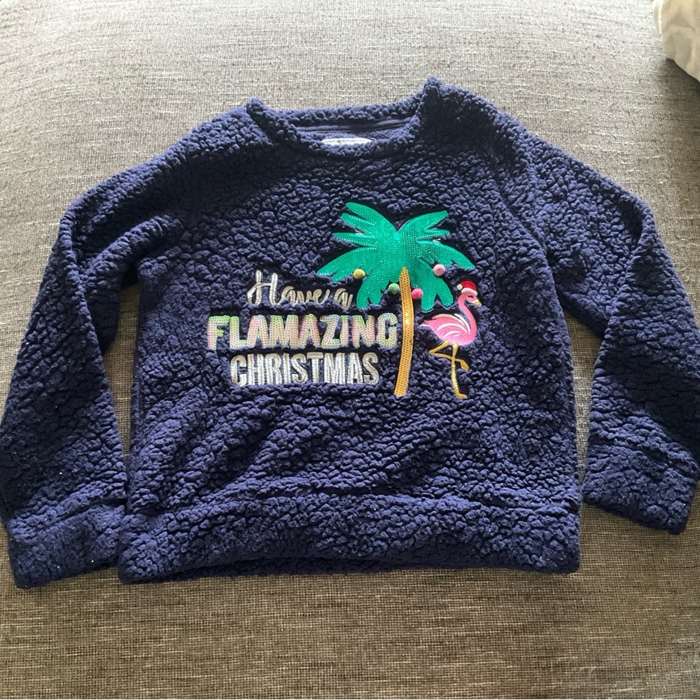 With Love Derek Flamingo Sweater (L)